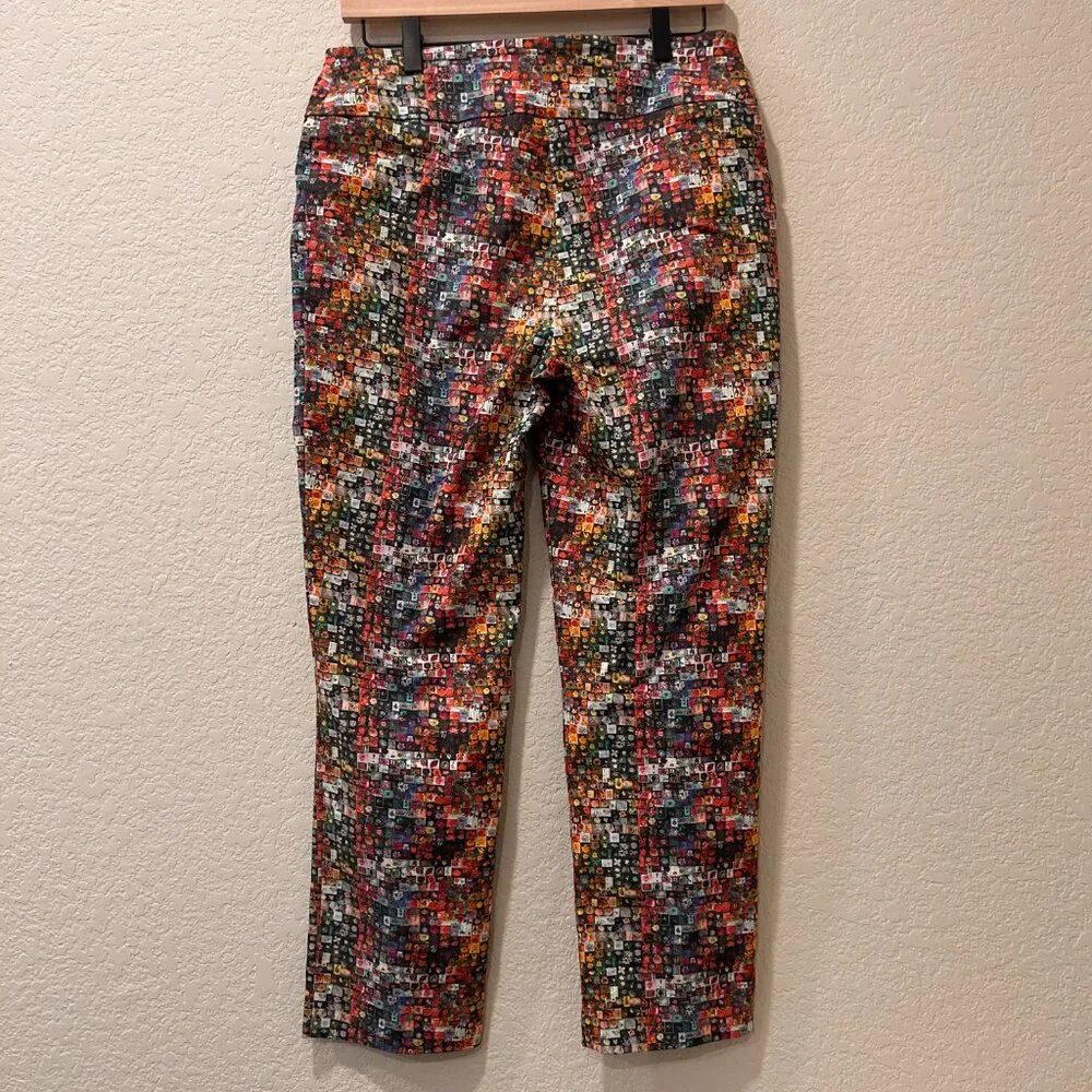 Lisette L Montreal Micro Mosaic Floral Pants Size 10